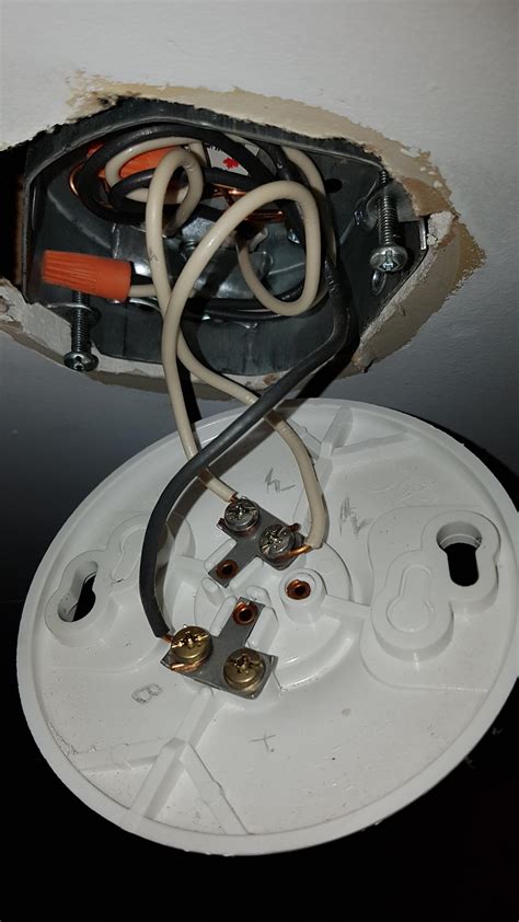 electrical box has two black and two white wires|2 black and 2 white wires.